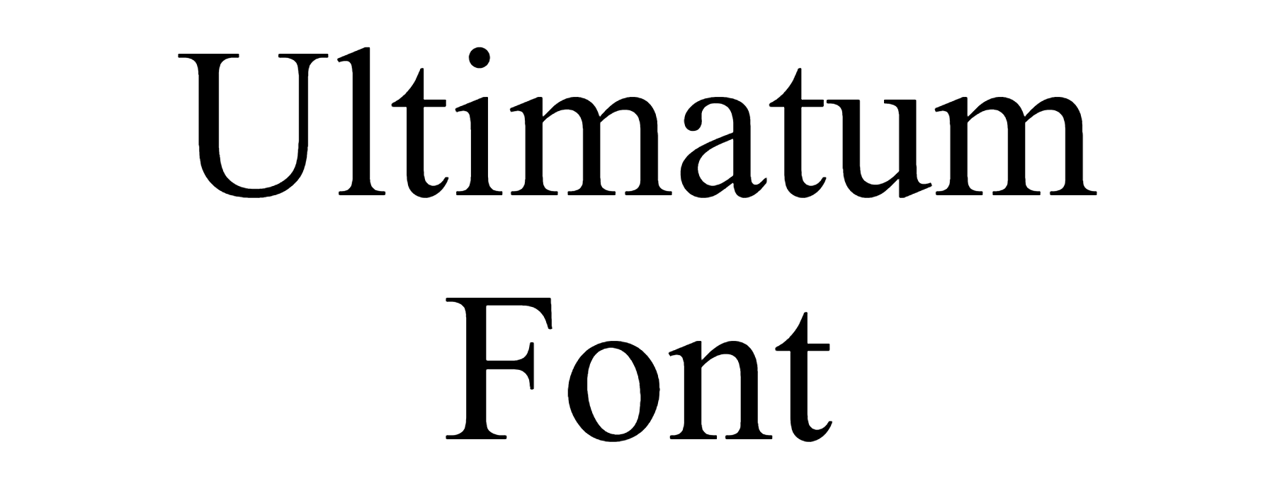 Ultimatum Font Download