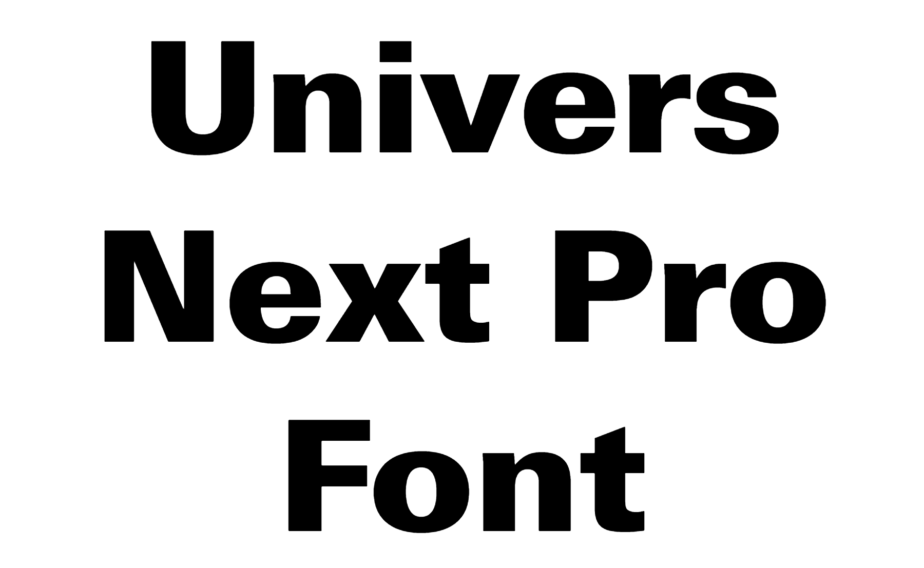 Univers Next Pro Font Download