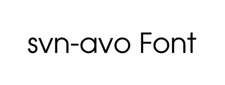 svn-avo Font download svn avo font download